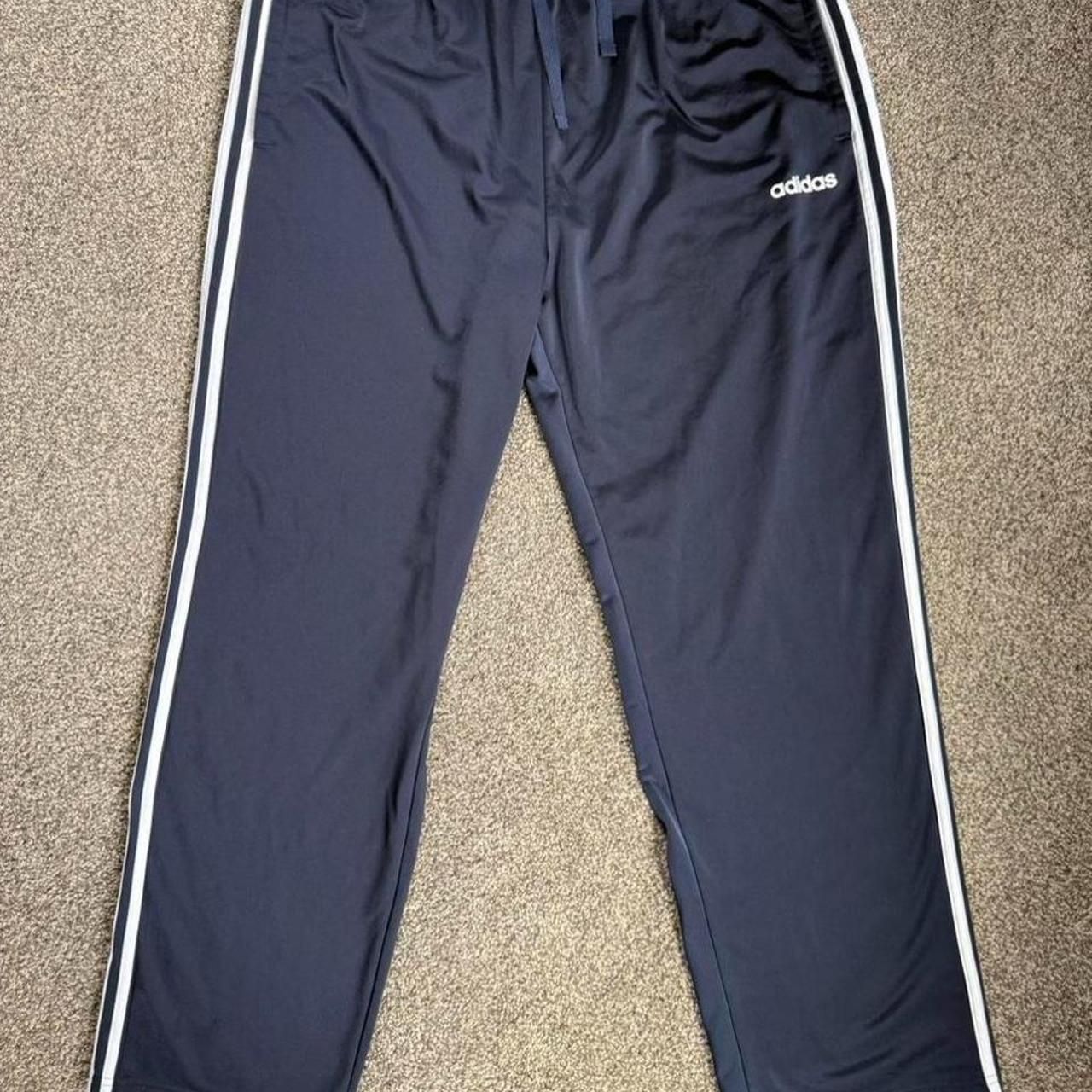 Adidas Men's Navy And Blue Joggers-Tracksuits